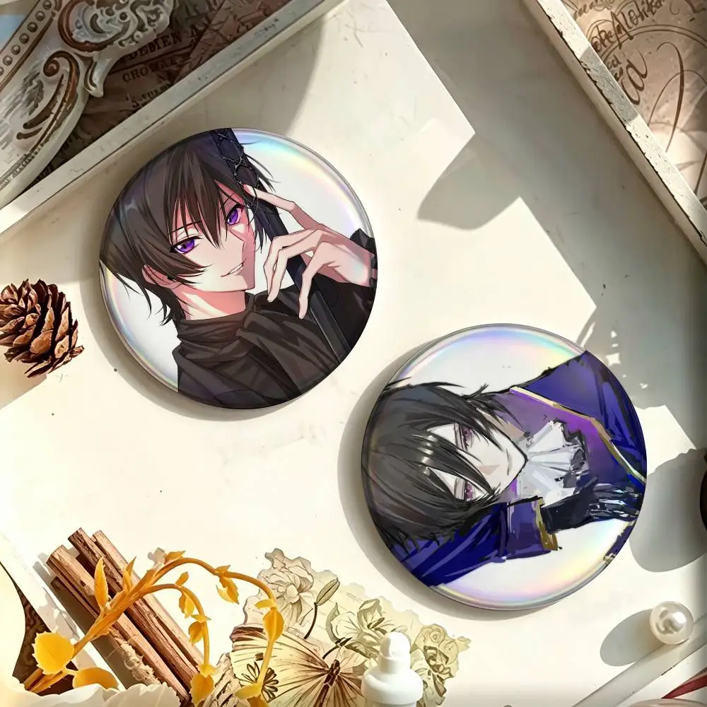 Code Geass Lelouch Lamperouge Anime  Custom Enamel Pin Badges 25mm 32mm 44mm 58mm Backpack Hat Decor Toys Gifts