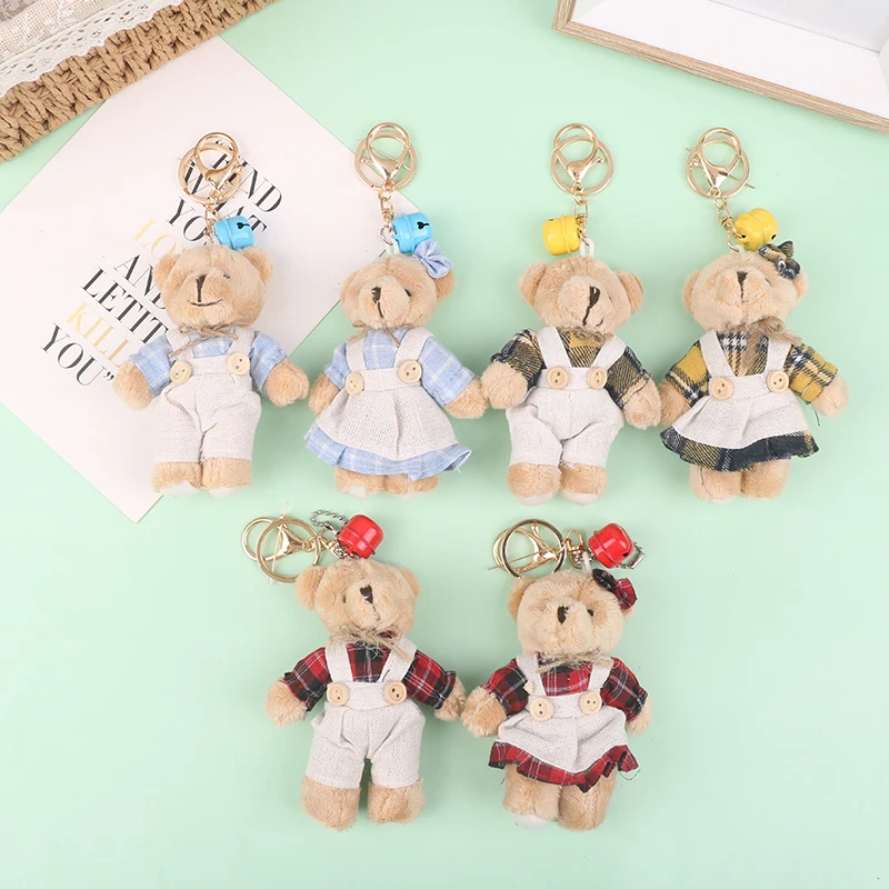 

Cute Linen Keychain Women Couple Country style Rabbit Keychain On Bag Car Trinket Female Wedding Party Toy Girls Gift