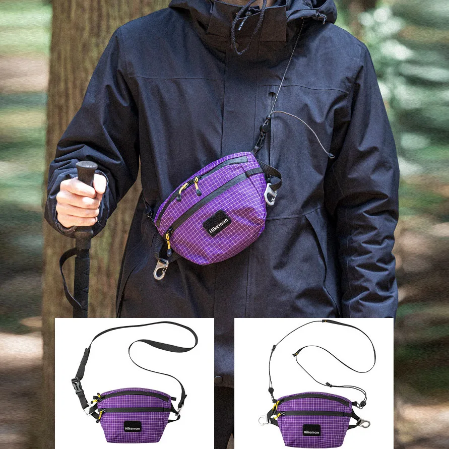 

1.2L Dyneema Large Capacity Chest Crossbody Sling Waist Bag Fanny Pack For Fishing Camping Hiking Outdoor Sports Cycling 80g