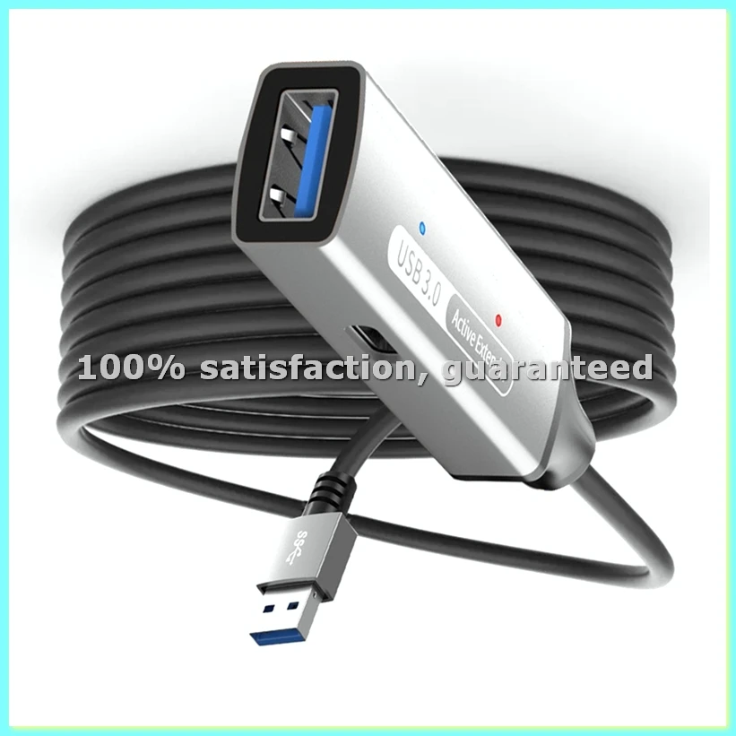 

Активный удлинительный кабель USB 3.0 длиной 30 м с усилителем, активный удлинитель USB 3.0, кабель USB 3.0, штекер-гнездо - ABFT
