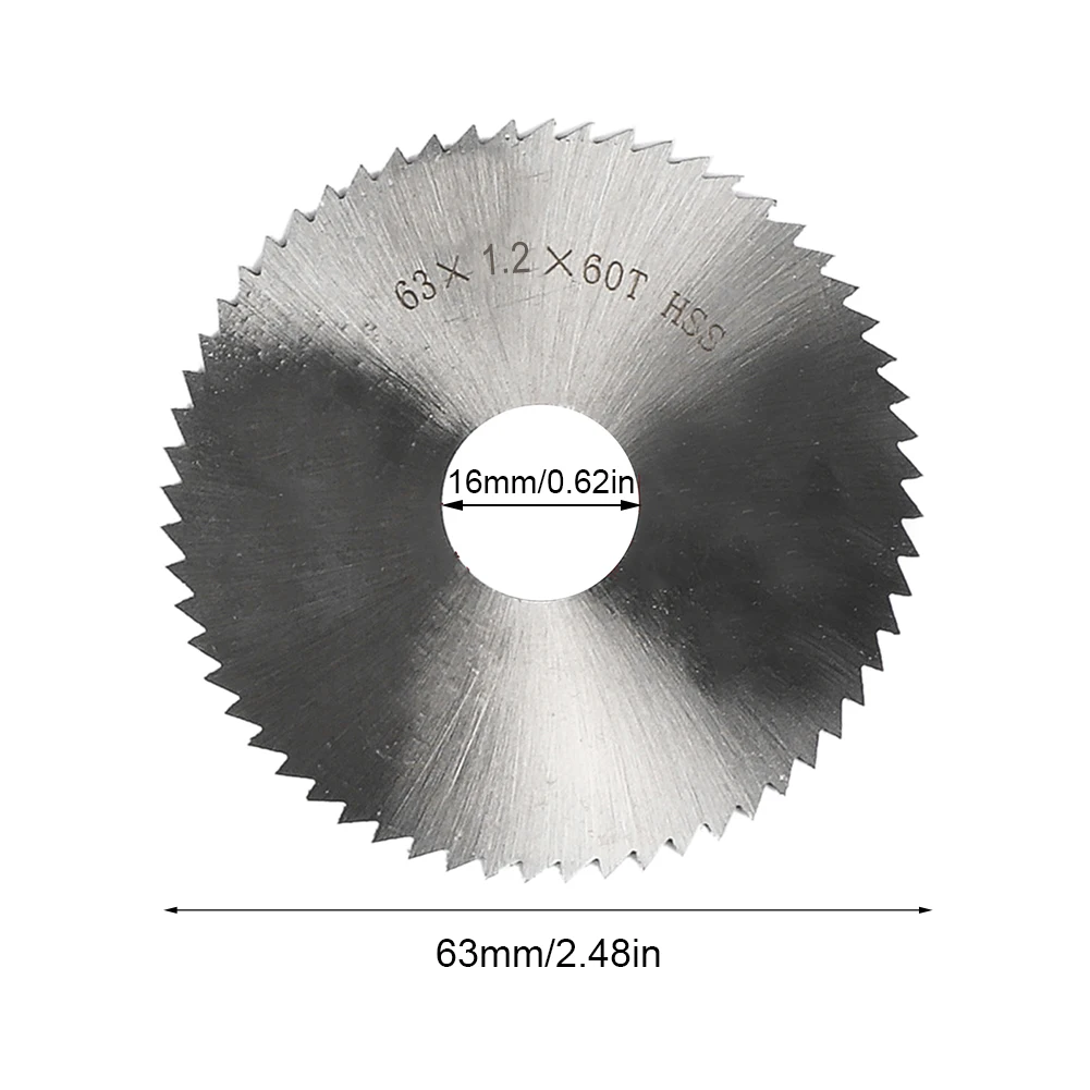 Lame de Scie pour Ministres le Bois et le Plastique, Disque de Coupe, Diamètre d'Alésage, 72T, 63mm, 1 Pièce