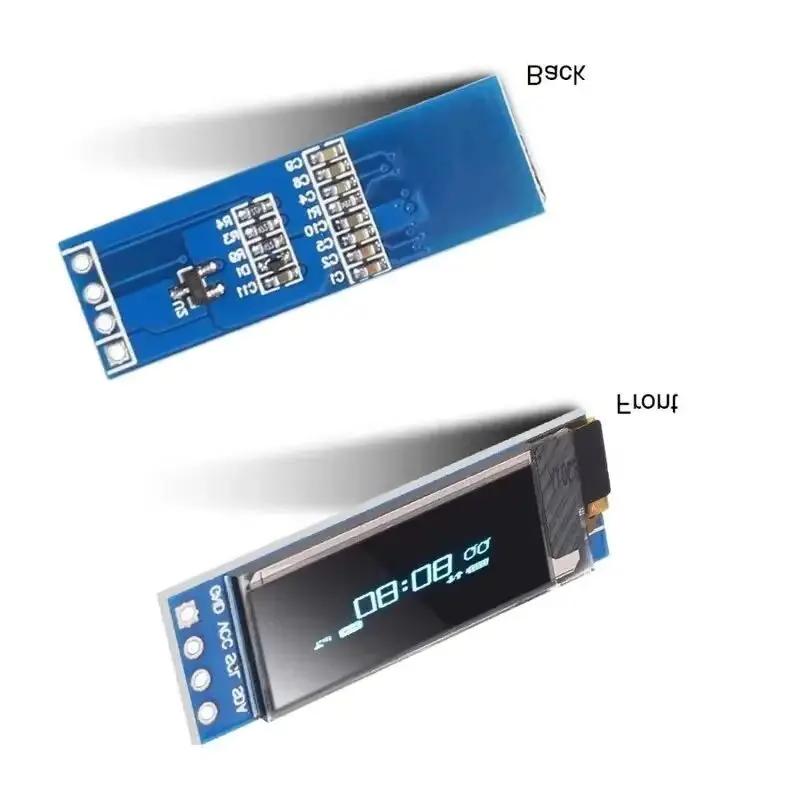 

I2C- OLED Display Module 0.91 Inch I2C -SSD1306 -OLED Display Module White / BLUE I2C OLED Screen Driver DC 3.3V~5V for Arduino