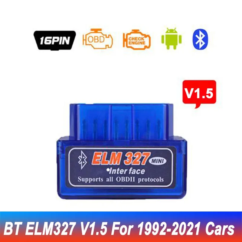 

V2.1 Obd2 / Obdii Super Mini Elm327 Bluetooth Elm 327 Version 2.1 Error Coder Android Torque Car Code Scanner for Multi-Brands