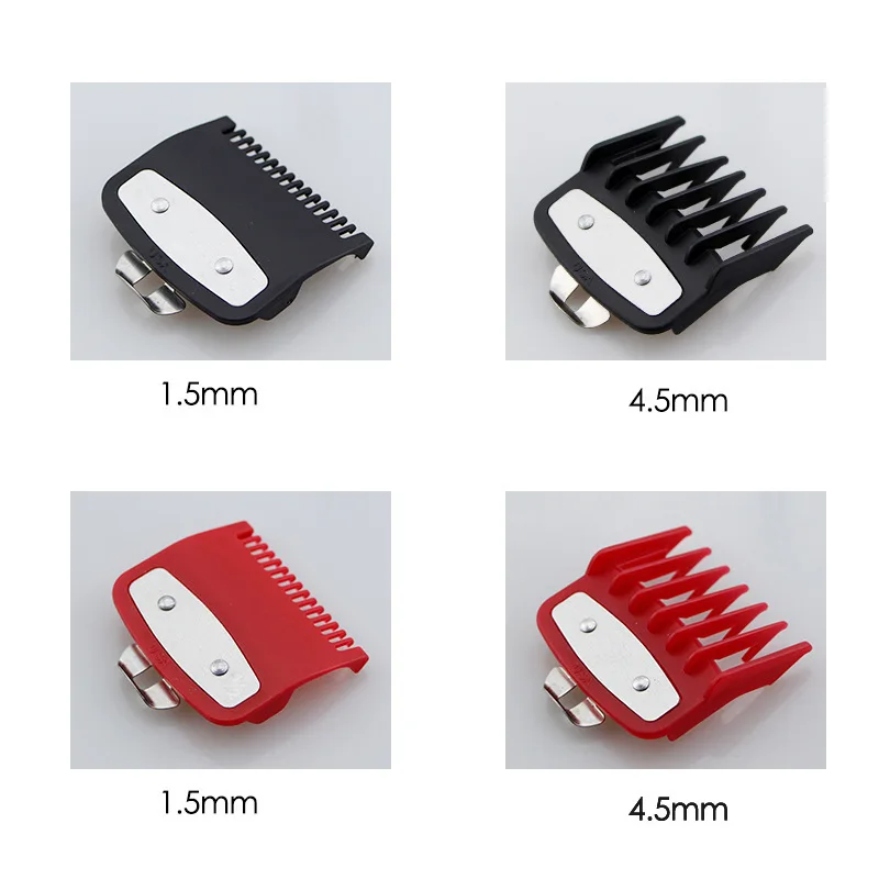 2Pcs Professional Hair Cutting Guide Comb Clipper Limit Comb Trimmer Cutting Styling Tools Attachment Compatible 1.5mm 4.5mm image 4