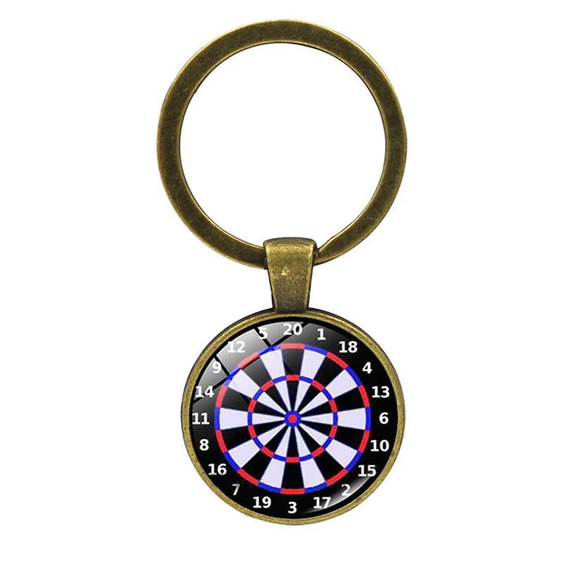 Fashion Dart Target Pendant Keychain Digital Target Keychain Car Pendant