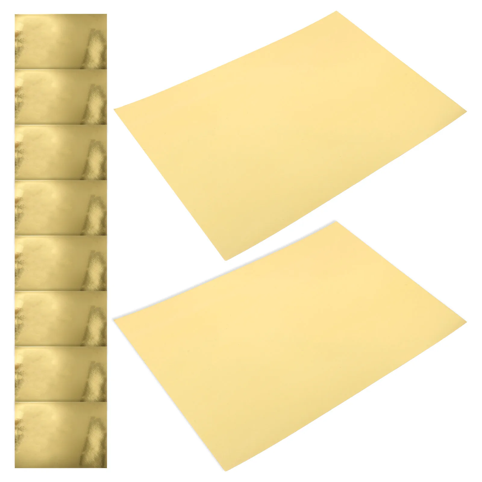 

10 Sheets A4 Gold Mirror Cardstock Metallic Foil Paper for DIY Crafts Children Handmade Projects Decorative Supplies