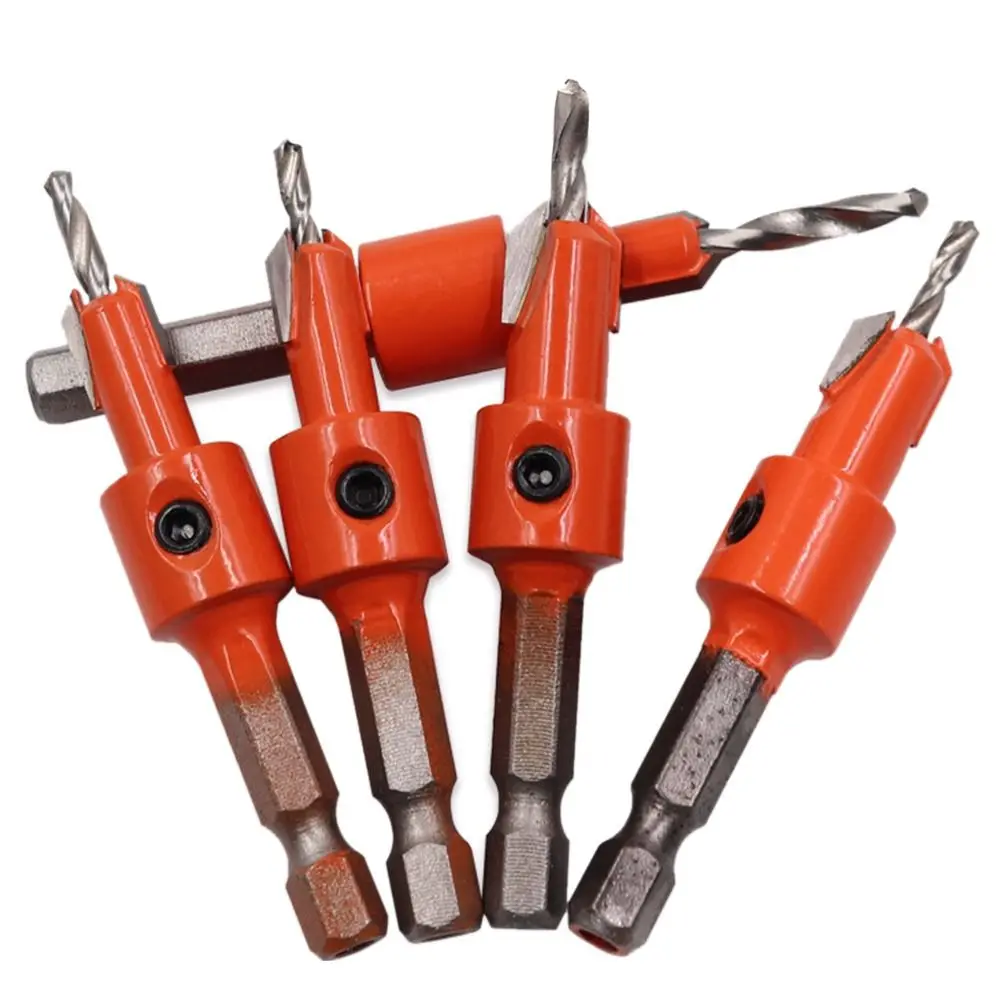 Multifunctional Countersink Drill Bit Woodworking Hex Shank Hole Opener Drilling Tools Wood Metal Hole Cutter Countersink Drill