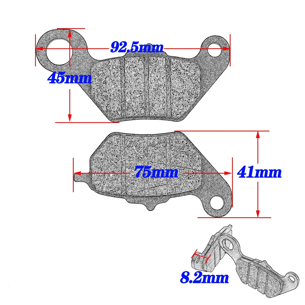 For SYM Motorcycle tools Accessories Front Brake Pads XS110T-A TAKING110 For SUZUKI UU125T UY125 UU UY 125T HAOJUE VX125 VD125