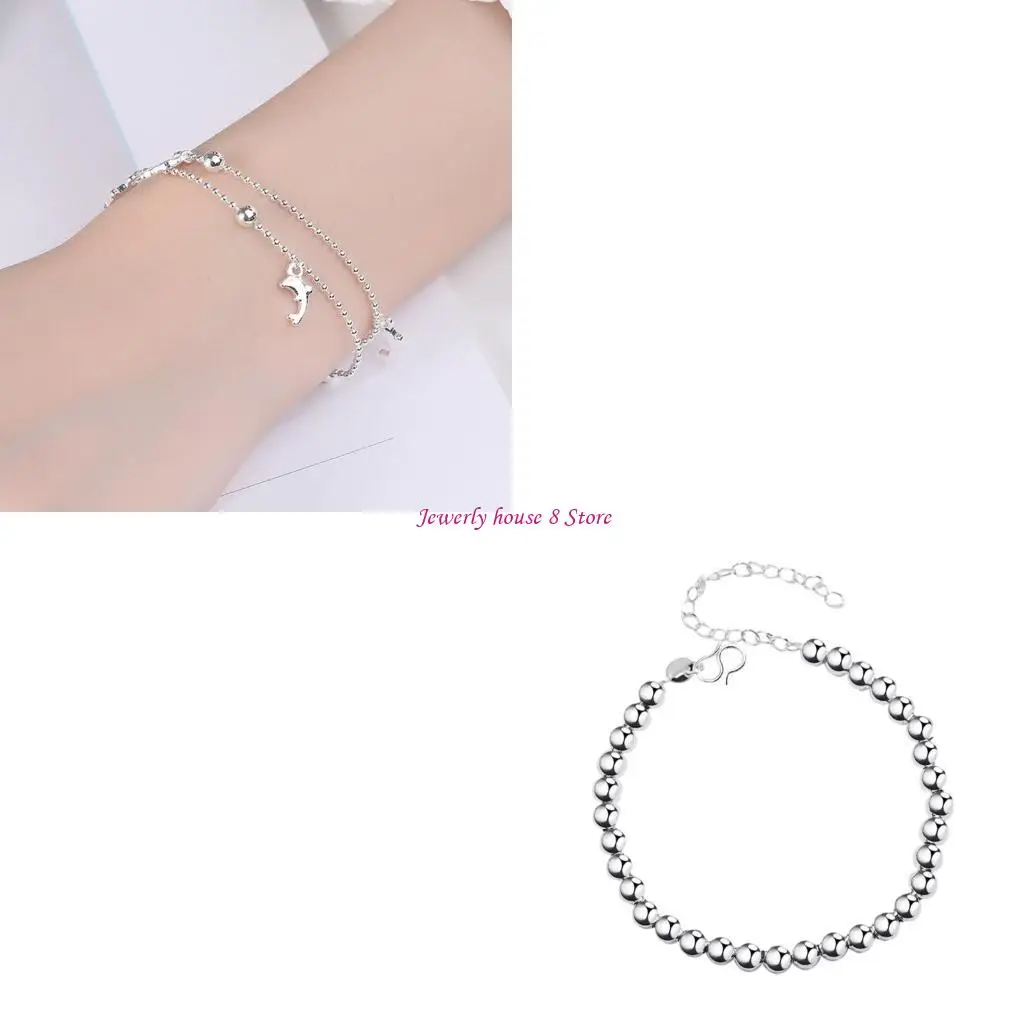 

Elegant Silver Plated Bracelet Featuring Minimalist Korean Design And Playful Shark Accent For Fashion Forward Women
