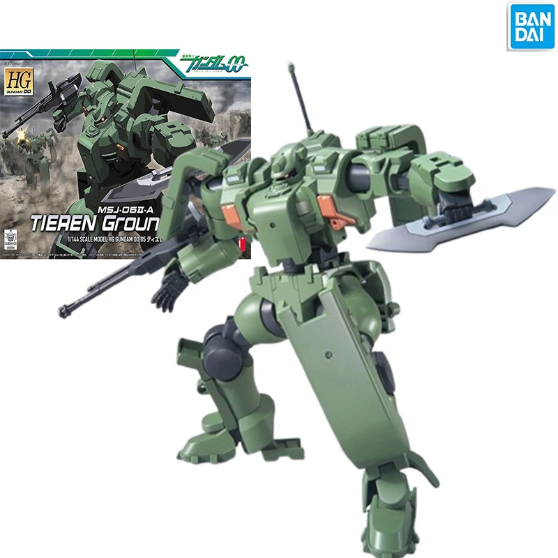 

Original Bandai HG 1/144 Gundam 00 MSJ-06-A Iron Man Land War Animation Doll Action Assembly Model Kit Toy Children's Gift