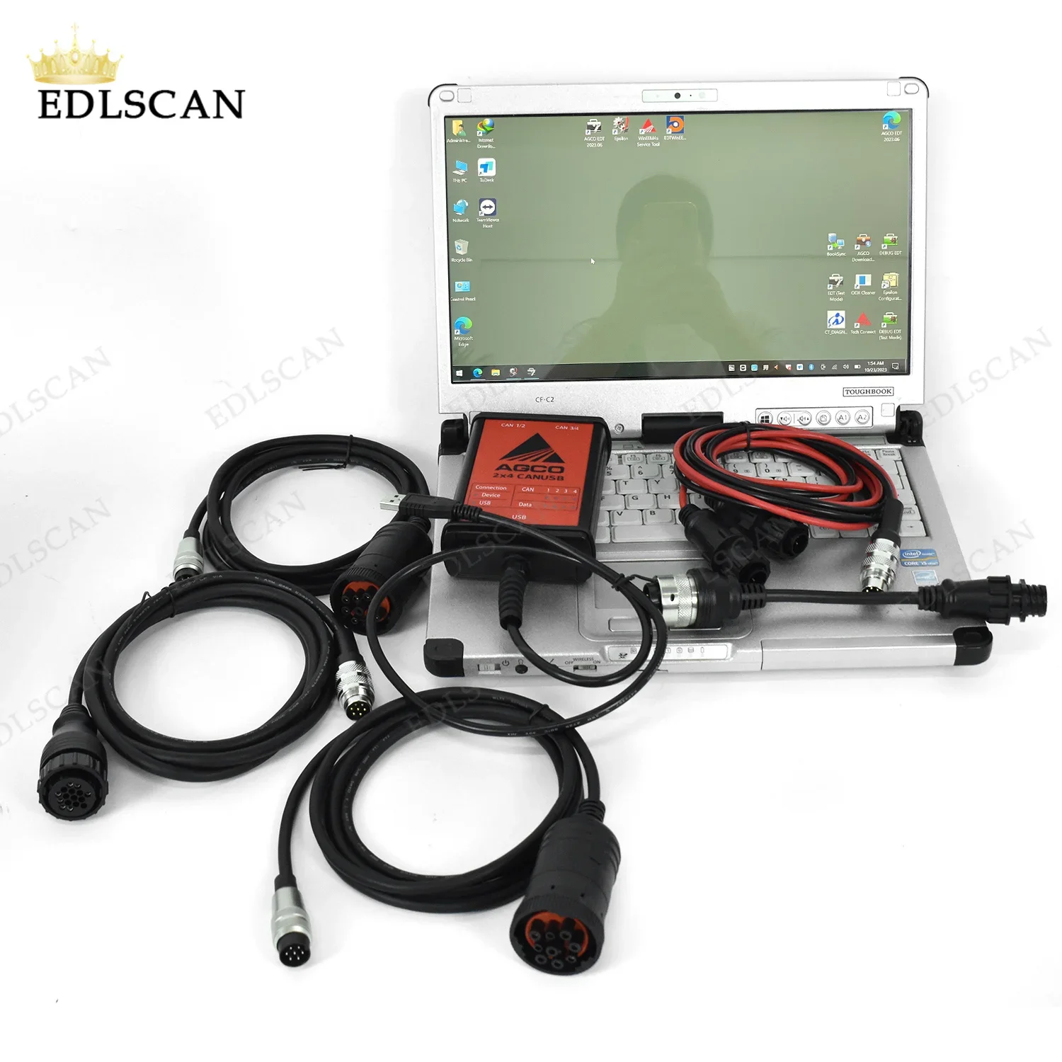 

Ноутбук CFC2 для Massey, интерфейсы, используйте для AGCO CANUSB EDT, сверхмощный сканер диагностики сельского хозяйства