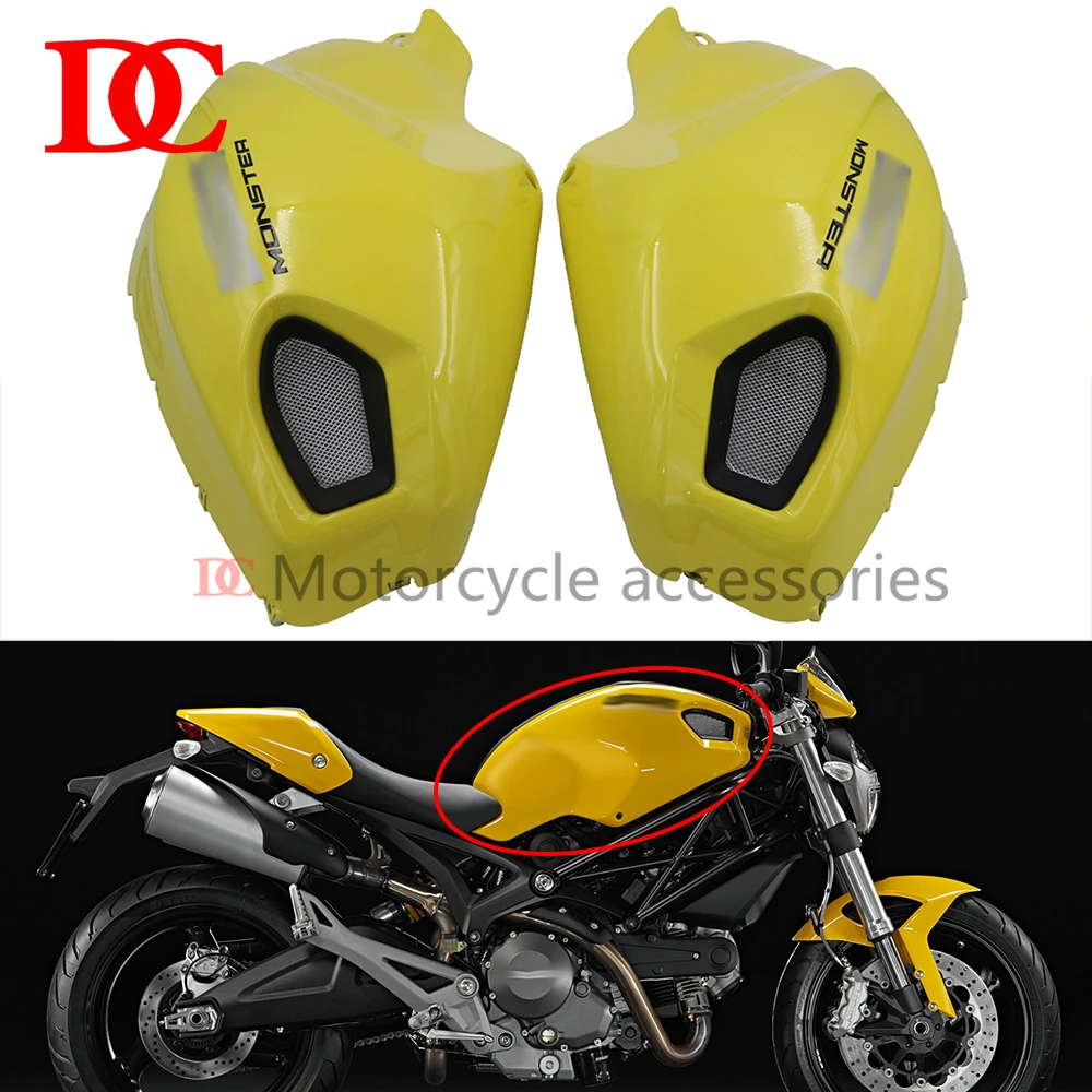 

Fuel Tank Side Cover Plate Side Fairing Air Inlet Shield Plate For Monster 696 795 796 M1100 2008 2009 2010 2011 2012 2013 2014