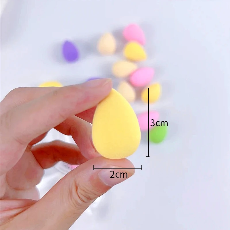 4/20 stuks Mini Beauty Egg Make-up Blender Cosmetische Bladerdeeg Make-up Spons Kussen Foundation Poeder Spons Beauty Tool met Opbergdoos