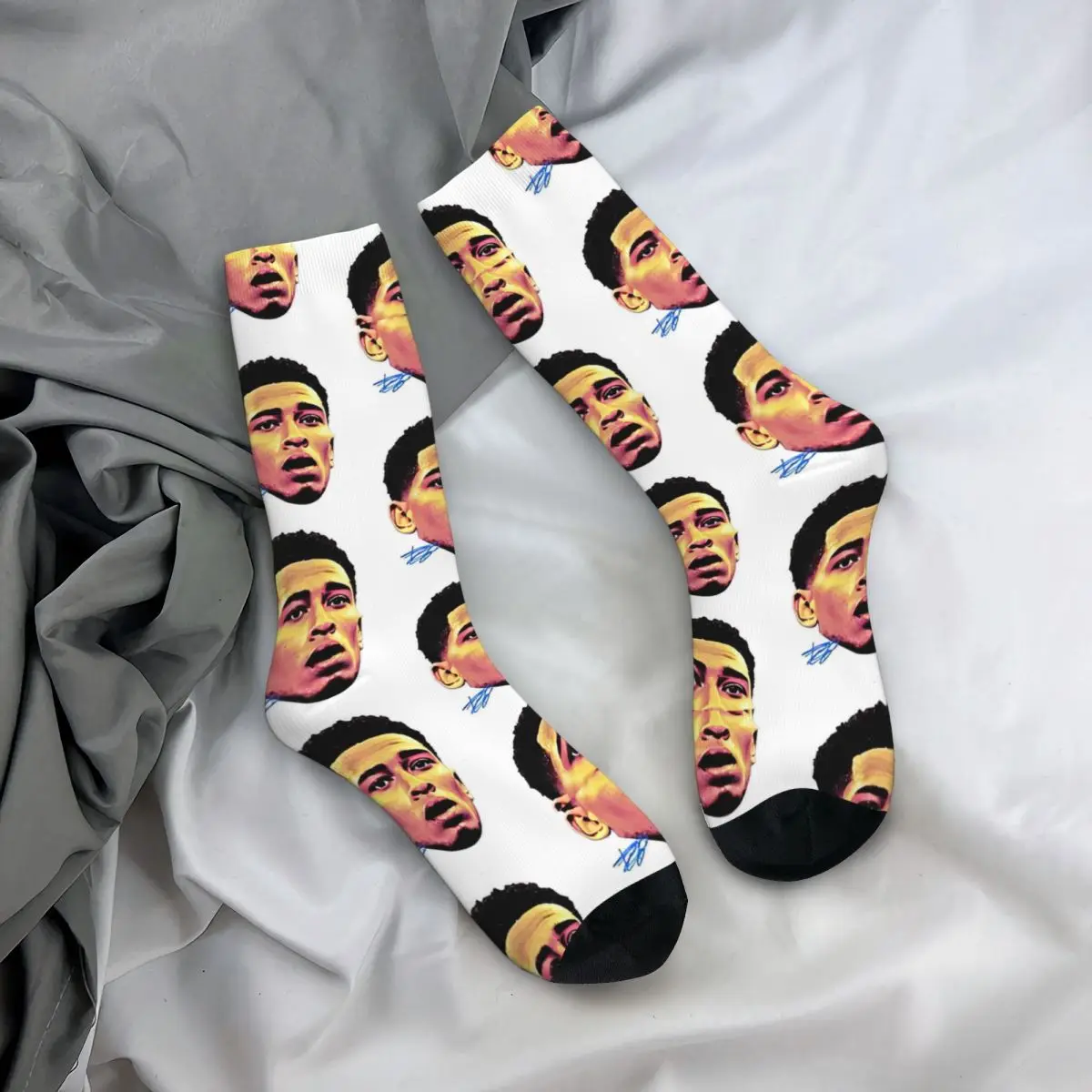 Juded Bellinghams Socks Winter big head graphic Stockings Elegant Women Men Medium Soft Socks Graphic Cycling Non-Slip Socks