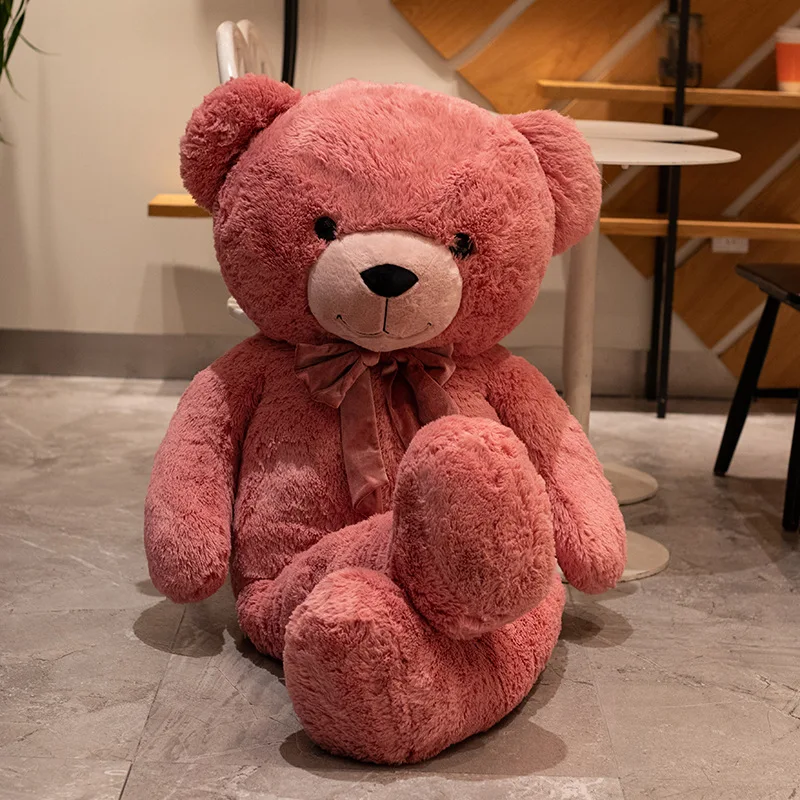 

80cm Large Bear Plush Toys Girls Valentine Lover Girls Birthday Gift Soft Animal Cute Big Hugging Bear Cushion Pillow Plush