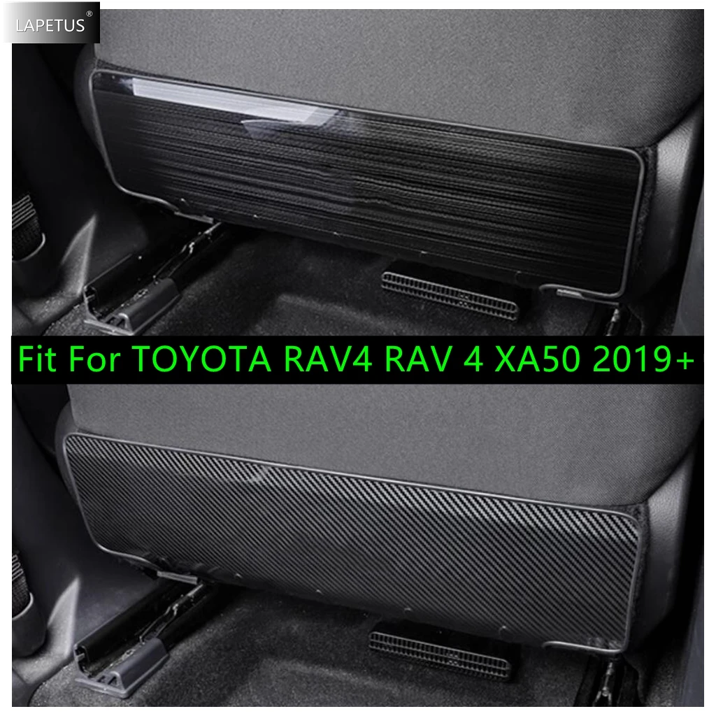 

Stainless Steel Auto Seat Back Anti Kick Pad Protector Waterproof Child Anti Dirty Mats For TOYOTA RAV4 RAV 4 XA50 2019 - 2024