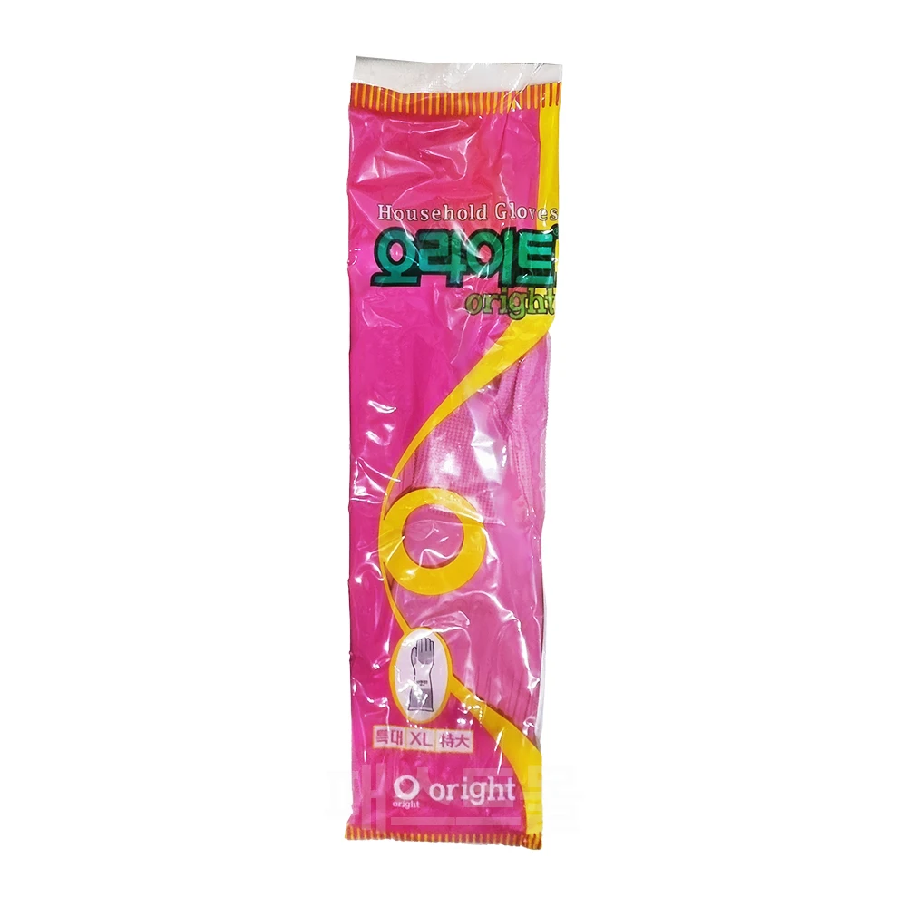 Orite Food-cooking Rubber Gloves (Screw XL/Pink)