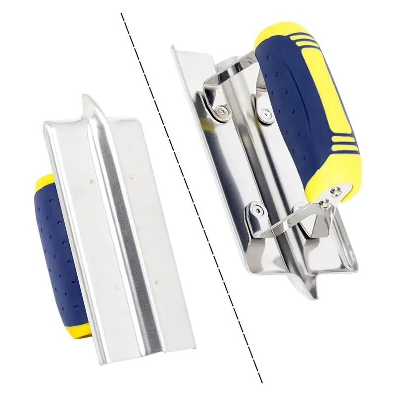 A02M-Stainless Steel Concrete Hand Edger Groover Hand Seamer Wall Corner Straightening Tool
