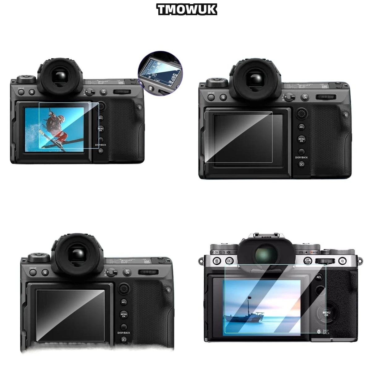 

​​For Fujifilm X-A7 XT2 Privacy Screen Protector - Tempered Glass 9H Hardness Anti-Blue Light Anti-Glare HD Clear Film​​
