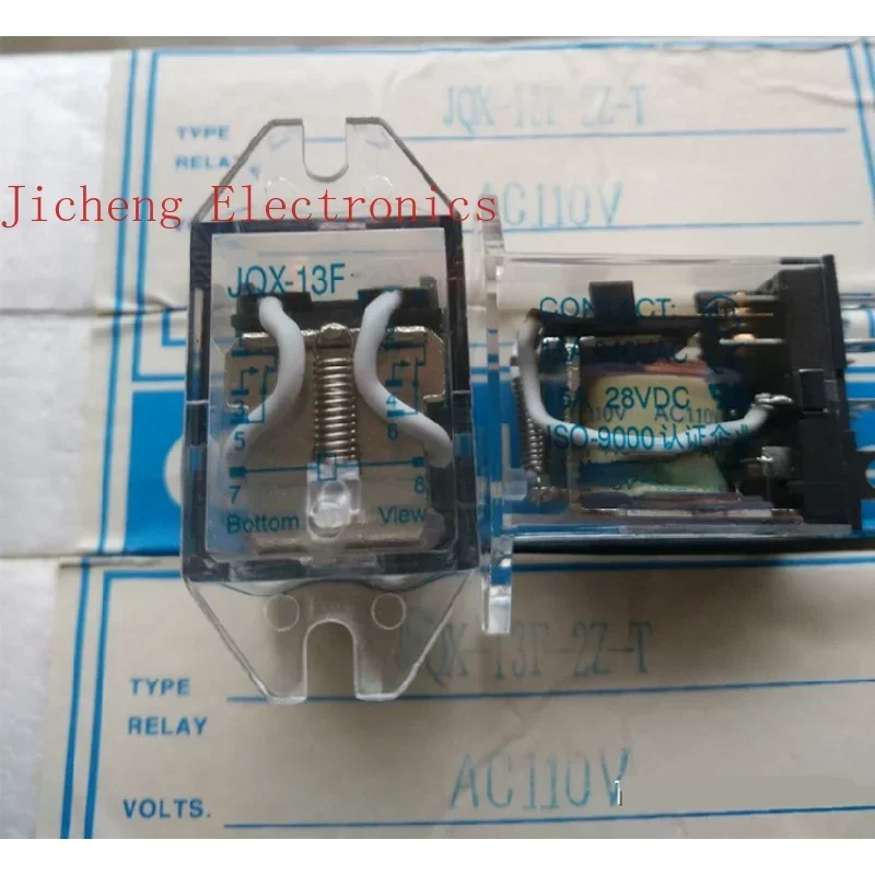 Original Relay JQX-13F-2Z-T-AC110V, Two Sets Of Switches, 8 Feet 10A With Ears