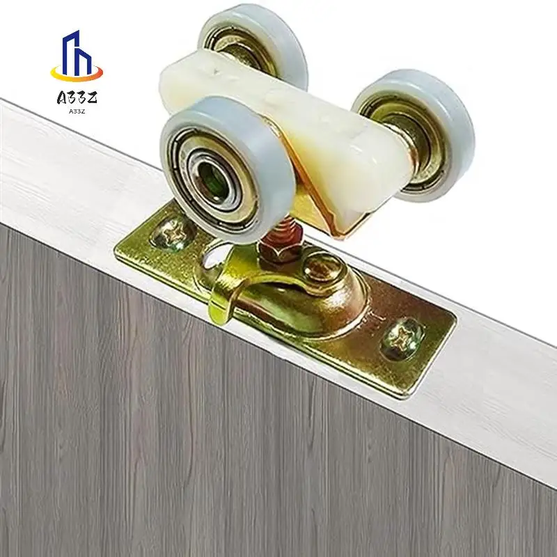 

A33Z-2 Pack Sliding Pocket Door Hardware Top Hanger Rollers Wheels Assembly Fit Johnson Parts 1125 & 1500 Hardware Kit