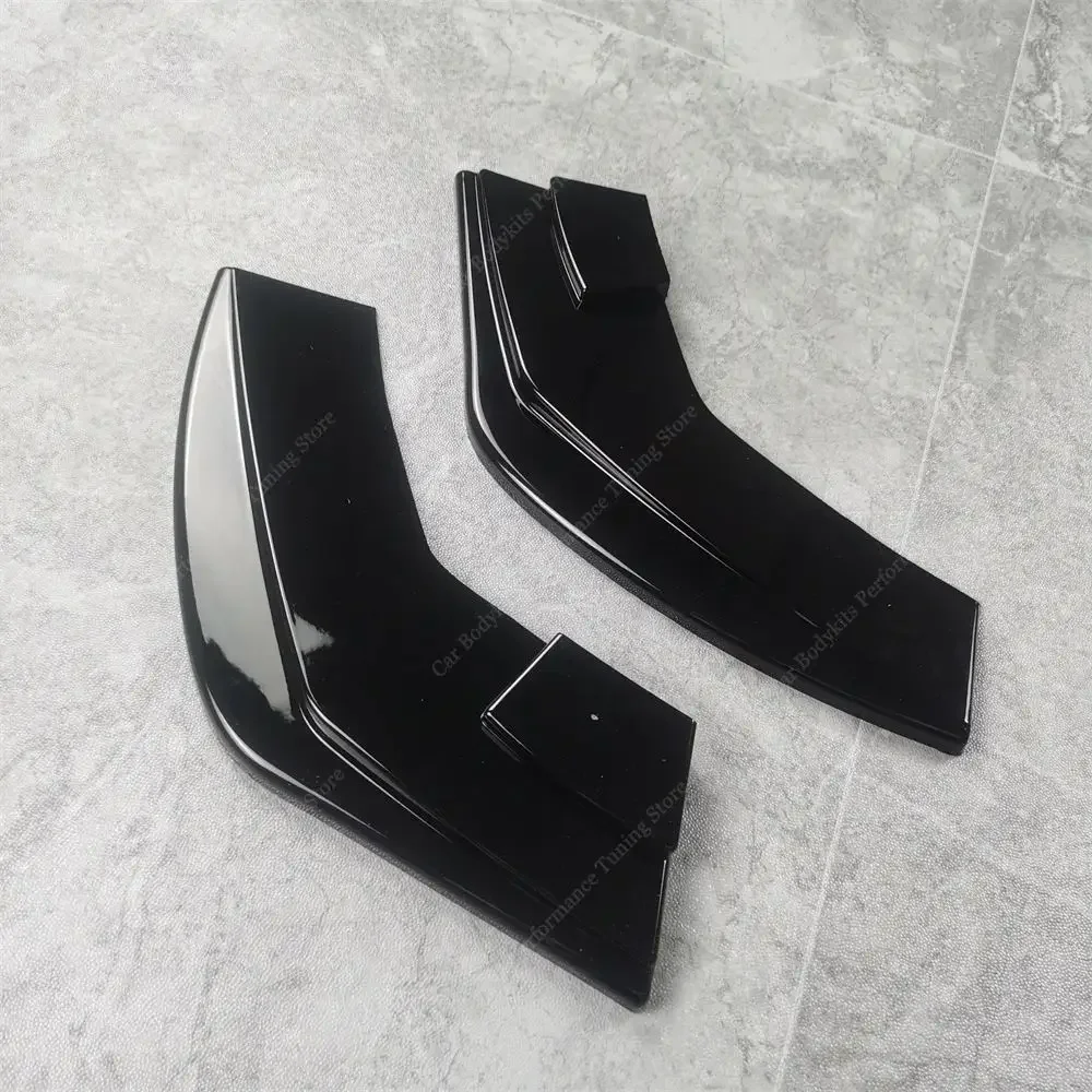 Rear Diffuser Exhaust Pipe Trim Splitter for BMW 1 Series F20 Rear Bumper Side Lip Spoiler 116d 118i 120d 120i 125i 2015-2019LCI