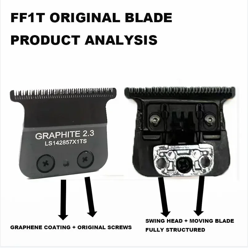 Original Replacement DLC Blade Suitable for Jucai PRO F7878 LENCE PRO FF1T Color Blade Hair Clipper Head Accessories