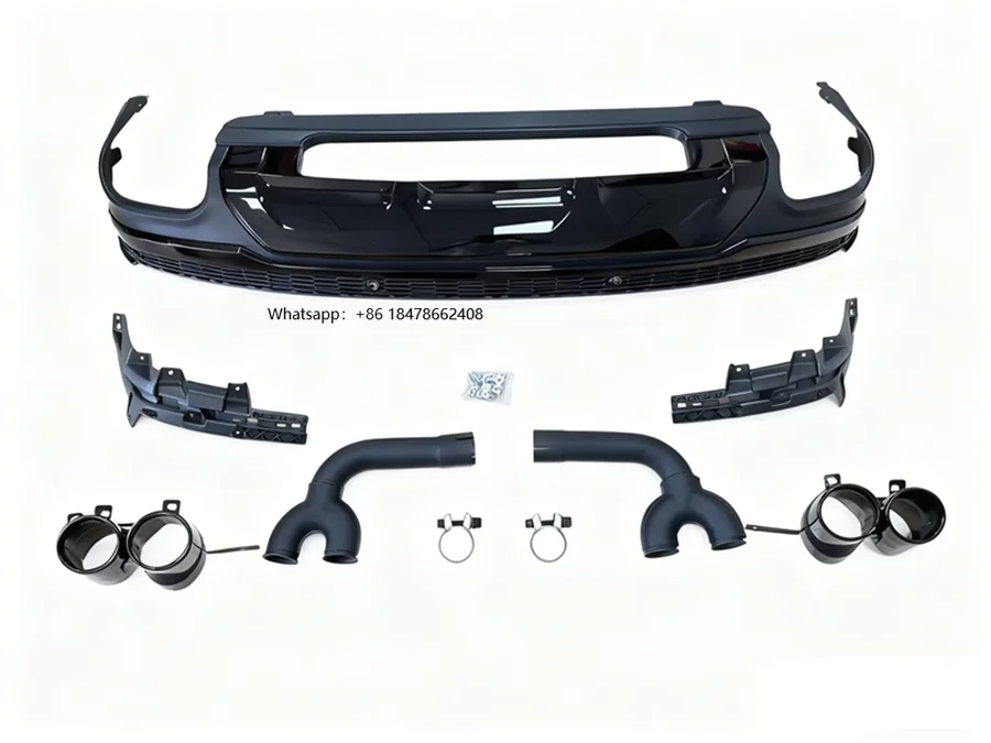 

Car 4M Gloss Black Diffuser Rear Bumper Splitter Lip With Tips for Q7 SQ7 2020 2021 2022 2023