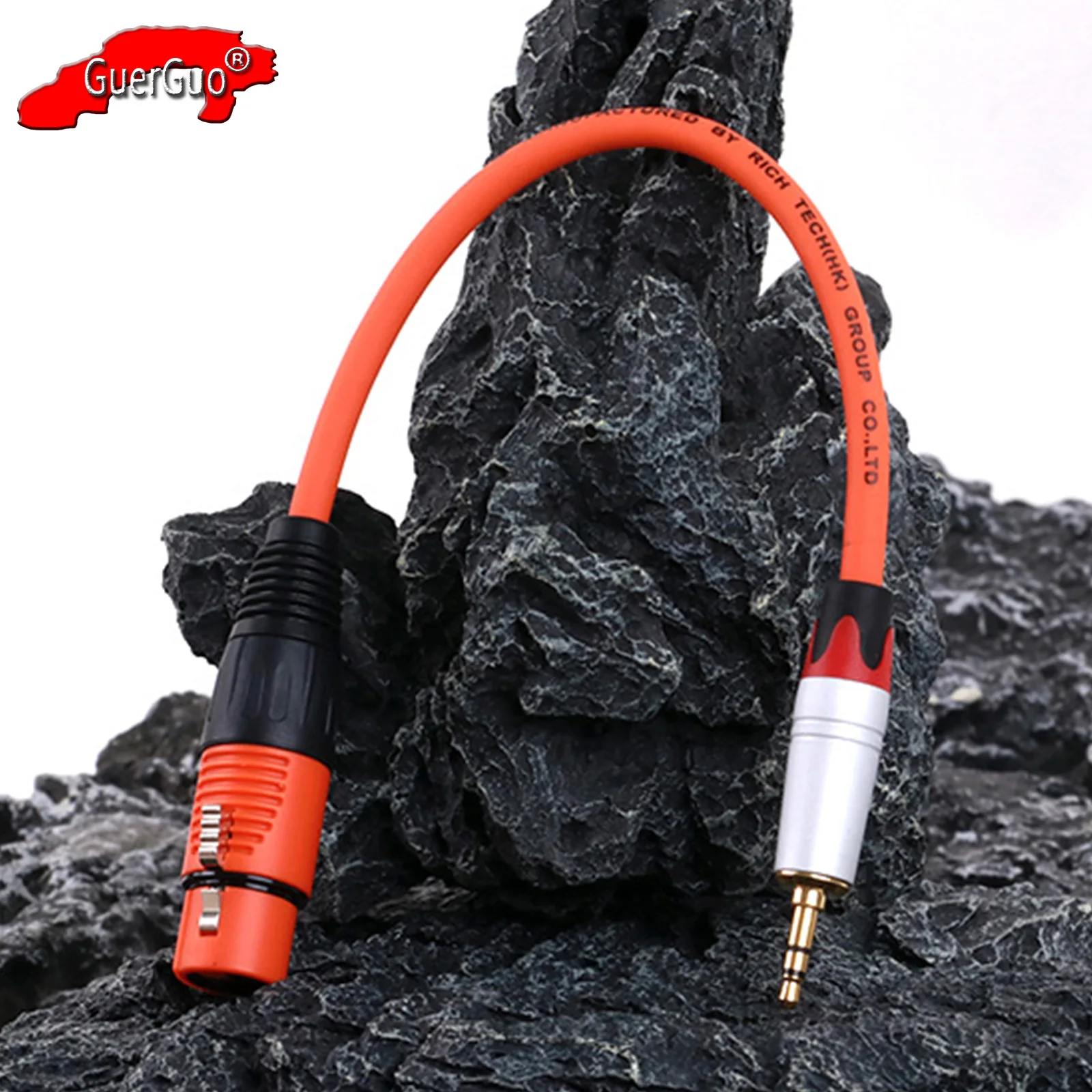 

XLR to AUX Adapter Audio Cable,3.5mm 1/8 Inch TRS Stereo Jack to Plastic Shell XLR 3Pin Female MIC Cannon Cord for Speaker Mixer