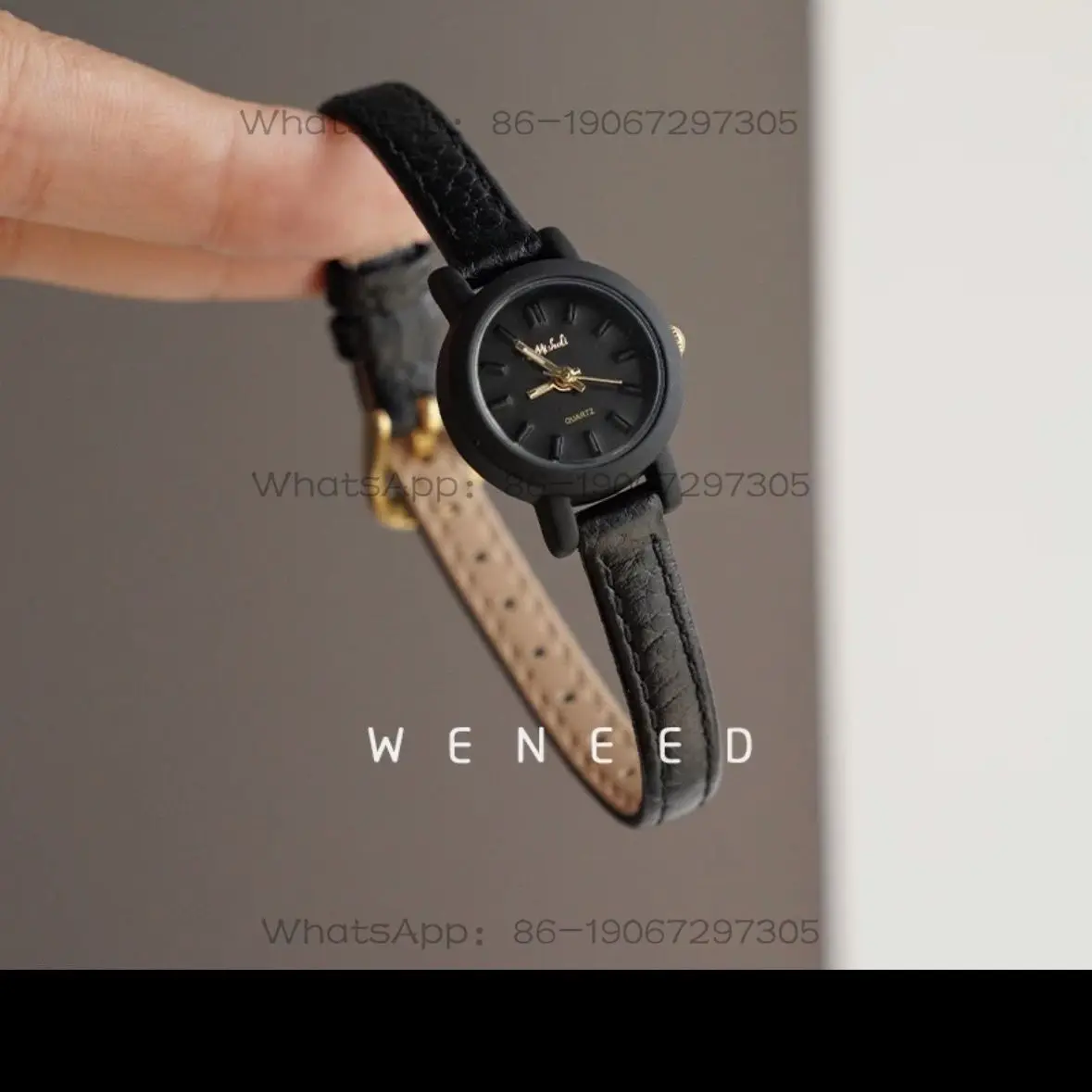 PEIYING Ankara Red Fashion Retro Simple Temperament Dopamine Niche Watch for Teens & Young Adults
