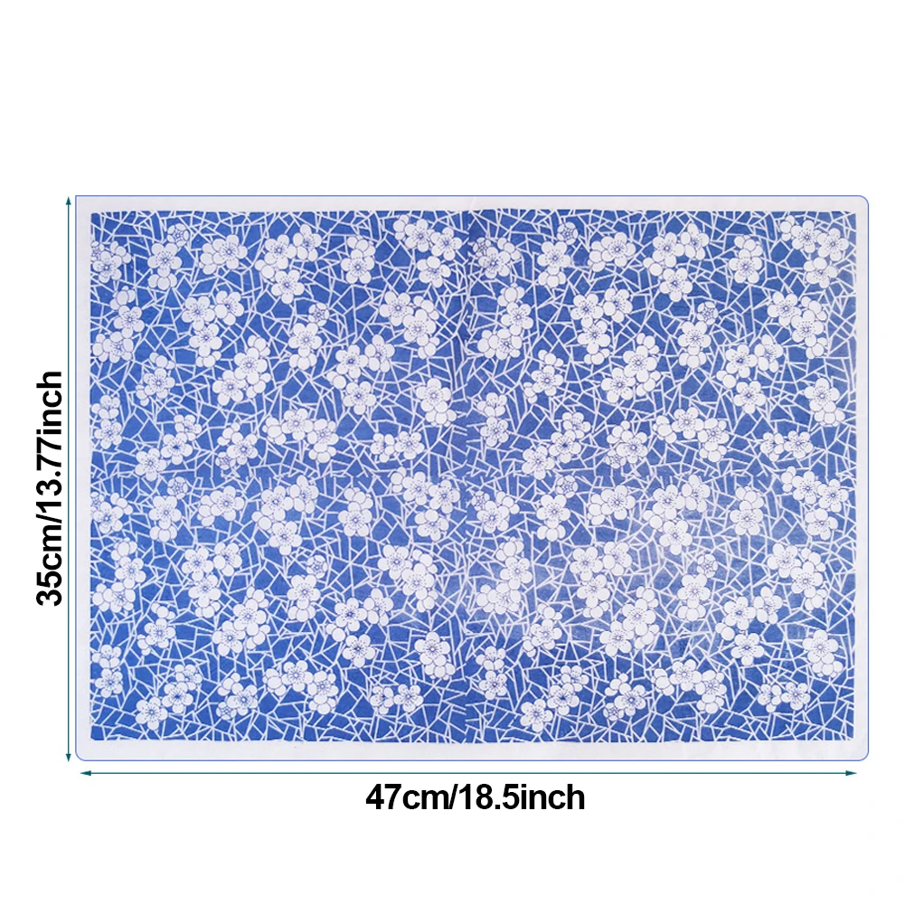 Multipattern Optionele Diy Aardewerk Porselein Ambachtelijke Overdracht Papier Aardewerk Afdrukken Transfer Papier Blauw-Wit Onderglazuur Papier