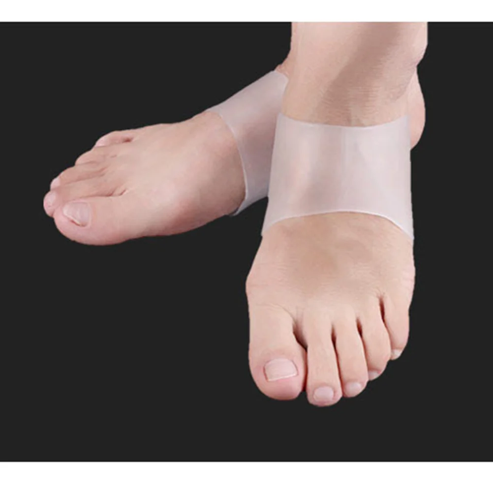 

1Pair Foot Gel Pads Elastic Arch Flatfoot Orthotics Massage Pads for Pain Relief Plantar Fasciitis Heel Spurs Washable Reusable