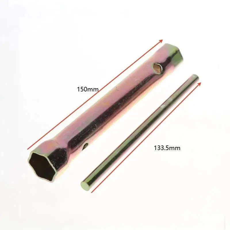 1/2pcs 18mm Double End Ignition Spark Plug Spanner Deep Reach Wrench Socket with Torque Bar Handle Motorcycle Part