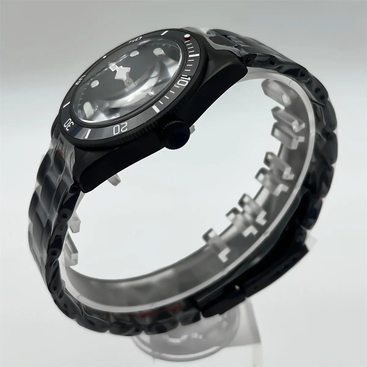 39 мм черные мужские автоматические часы для дайвинга NH35 механизм черный, белый, синий, зеленый, светящийся циферблат, сапфировое стекло, браслет из нержавеющей стали