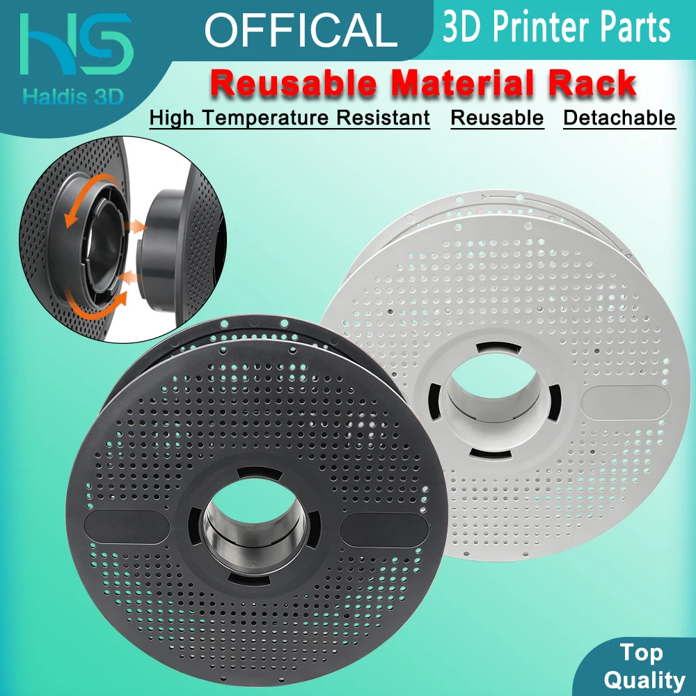 Material Rack For Bambu Lab 3D Printer High Temperature Reusable Spool Filament Shelf Compatible ABS ASA PA6-GF ABS-GF PAHT-CF