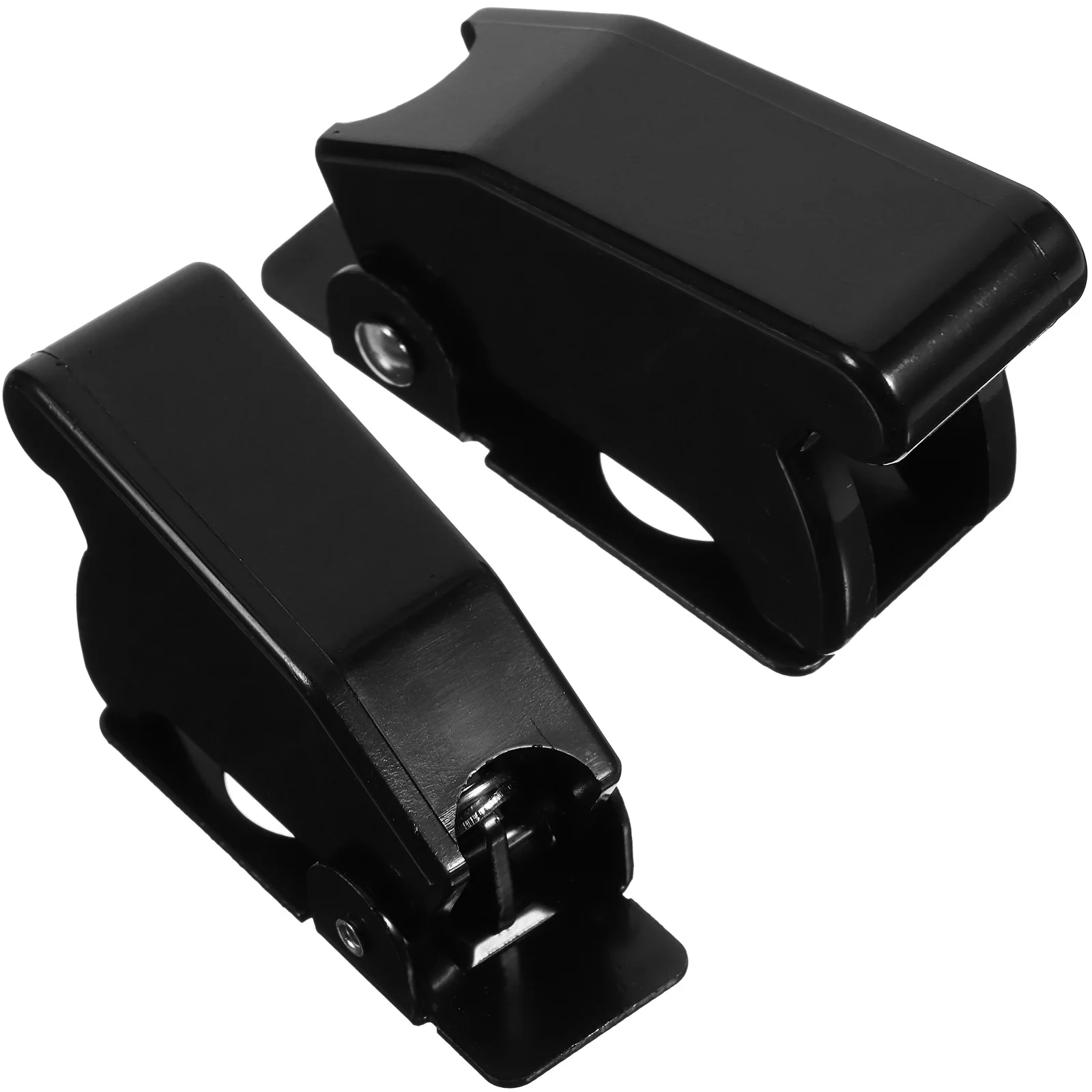 

2pcs Toggle Switch Protective Dustproof 12mm Black Switch Protector Plate for Vehicle Marine Motorcycle