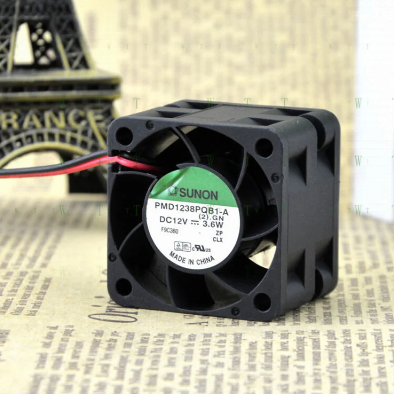 H   FOR SUNON 3.6W PMD1238PQB1-A 4CM 12V 4028 dual ball 1u server cooling fan