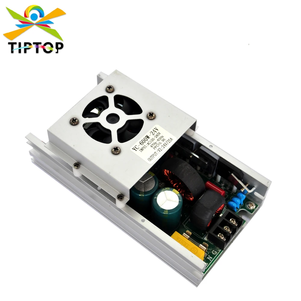 TIPTOP New 600W 700W 800W Industry Power Supply with Fan 2 Way Output 24V 25A Aluminum Cover For Medical Equipment