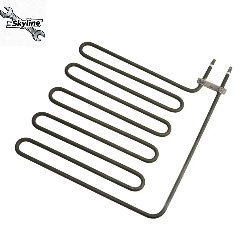 2500W 220V 5U Oven Heater Element Sauna Heating Element,Green 304SUS Straight Heater Pipe,Tubular Air Heater by Annealing