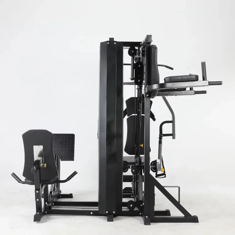 Three-Person Multi-Functional Metal Gym Equipment Home Use Comprehensive Strength Training Station 80kg Weight Stack Arm