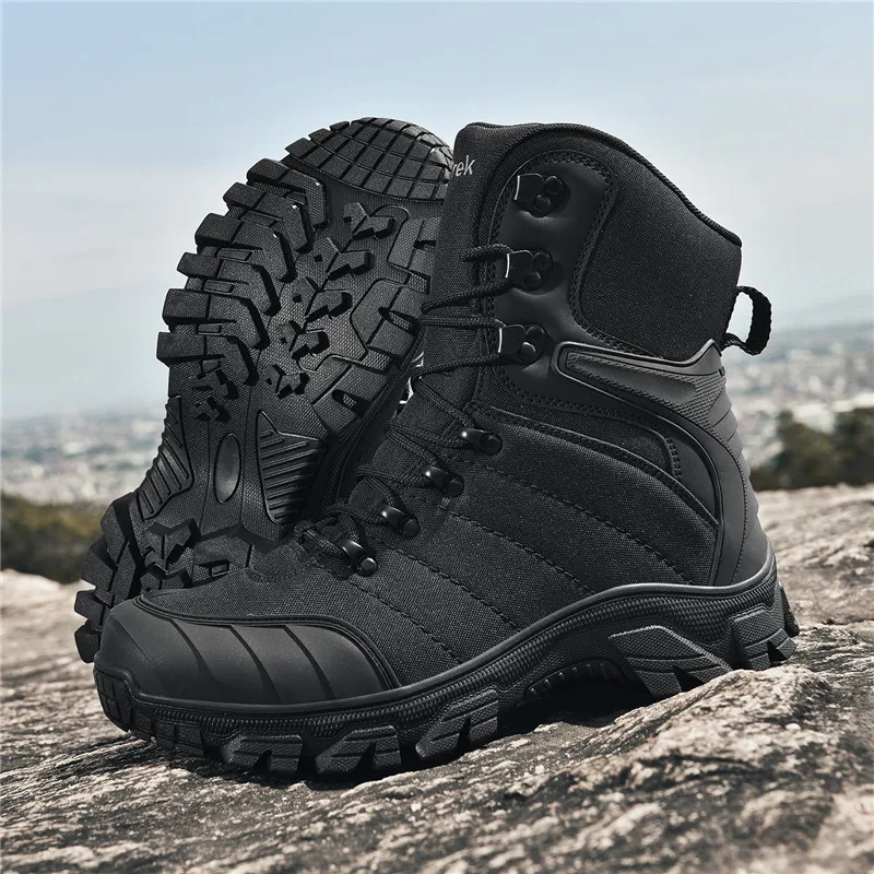 

Hiking Shoes Men Shoes Outdoor Thick-soled Durable High-top Boots Men Anti-slip Lace-up Breathable Casual Sports Shoes Men