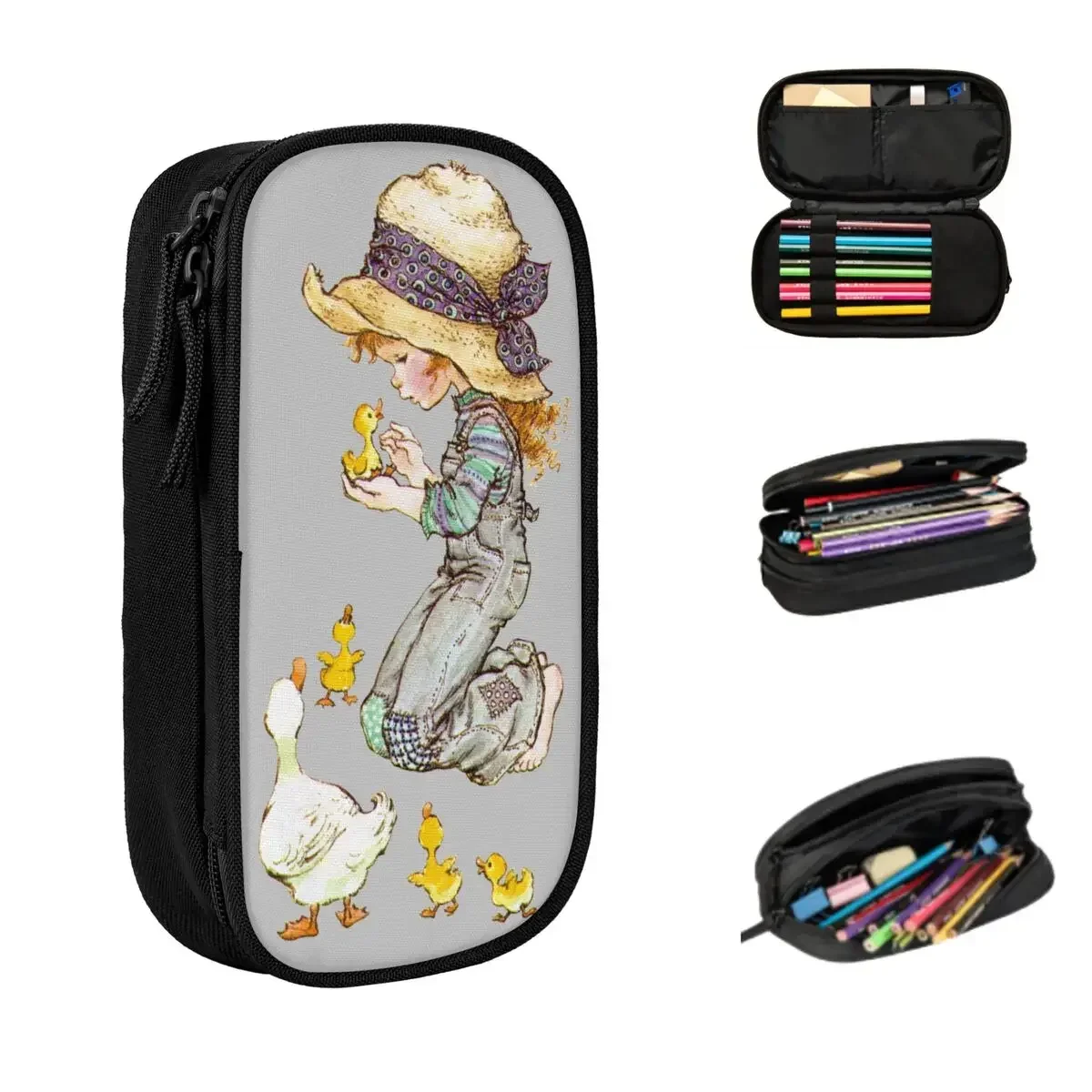 

Sarah Kay Girl Pencil Cases Large Capacity Pen Bags Pen Box Pencil Pouch For Boys Girls Students Stationery School Office