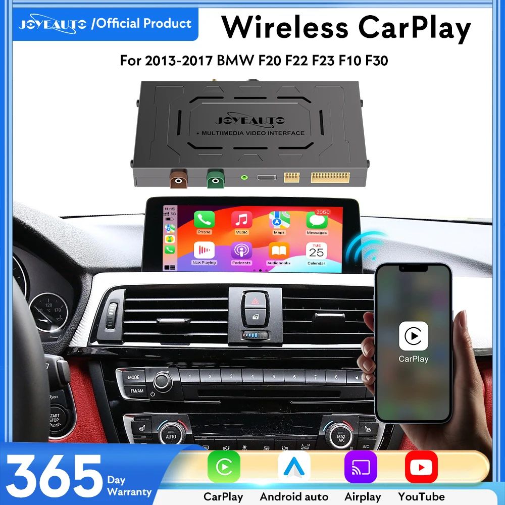 

JoyeAuto Wireless Apple CarPlay Android Auto for BMW 2Series F20 F22 F23 F10 F30 NBT 2013-2017 Google Play store YouTube&Netflix