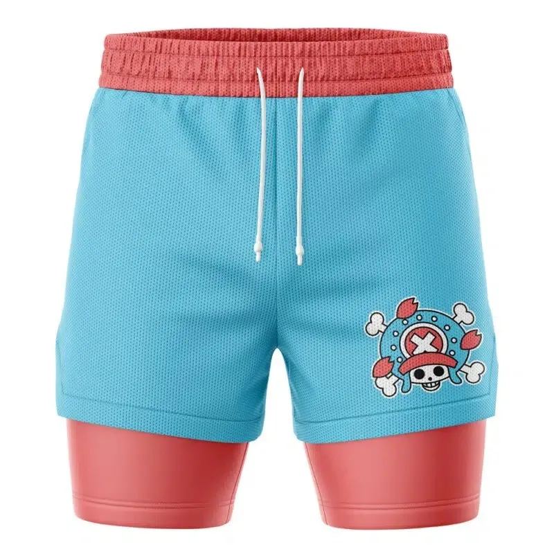 Double-layer Shorts for Men, Summer Sunscreen Casual Beach Pants, Loose Daily Versatile Sports Five-inch Pants