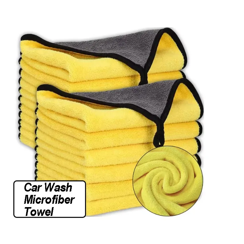 Car Wash Microfiber Towel 30x30/30x60CM Car Cleaning Drying Cloth Hemming Car Care Cloth Detailing Car Wash Towel