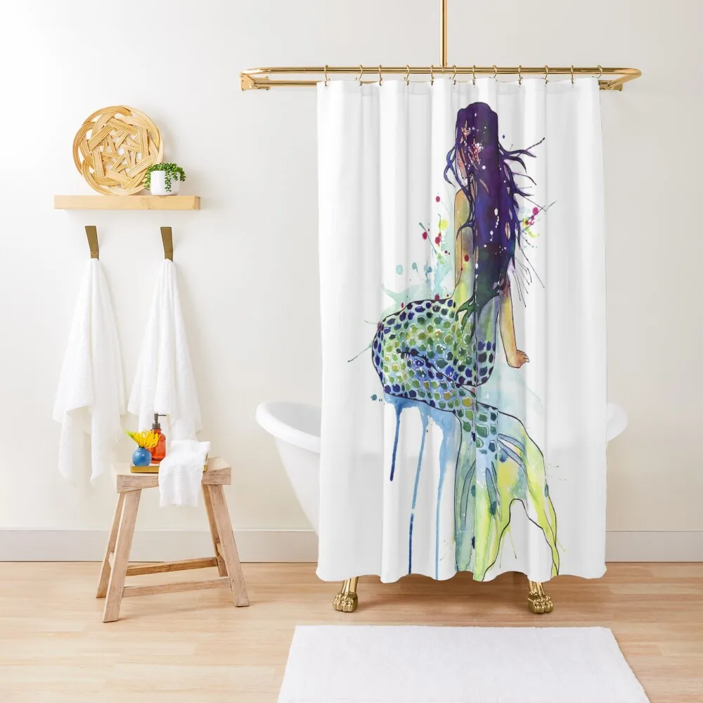 

Mermaid Shower Curtain For The Bathroom For Shower Curtain