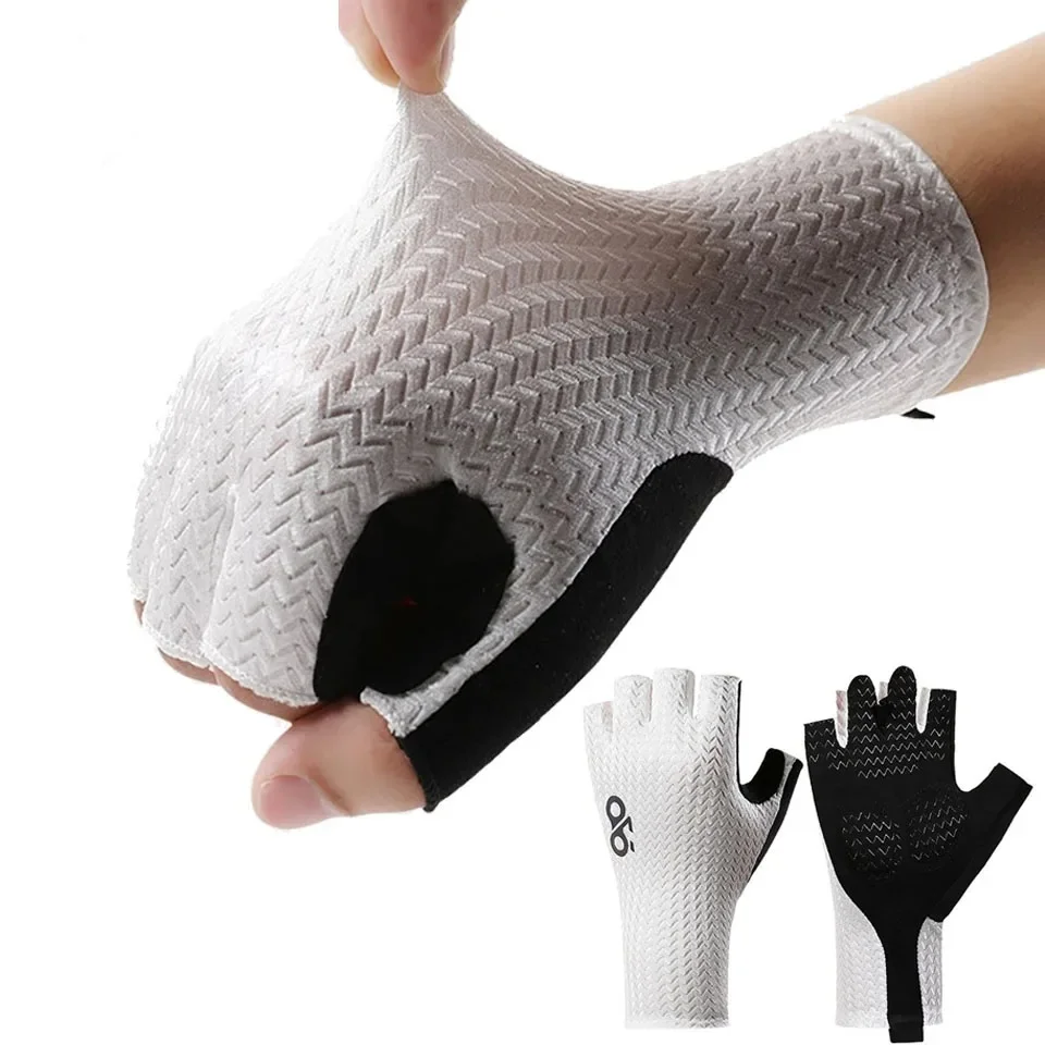 AliExpress Half Finger Gloves For Cycling & Fishing - Anti-slip Shock-absorbing Palm - Outdoor Sports Gloves For Men Women Spring Summer
