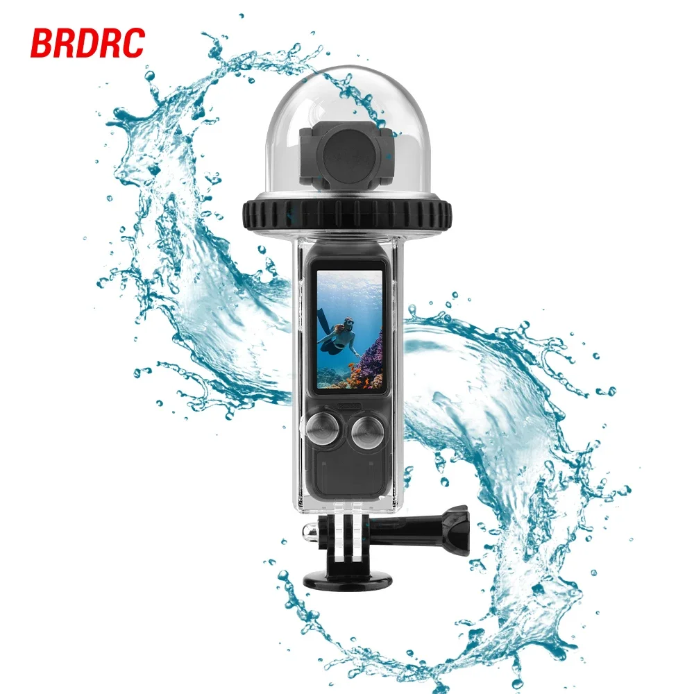 BRDRC 40M funda impermeable para DJI Osmo Pocket 3 cubierta de carcasa de buceo subacuático carcasa protectora accesorios fotográficos de cámara