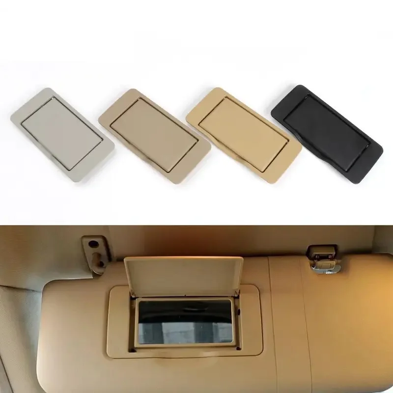 For Mercedes C-Class Benz W203 Sun Visor Shade Mirror Cover Interior Makeup Mirror Cosmetic Mirror Cover Black Beige 2