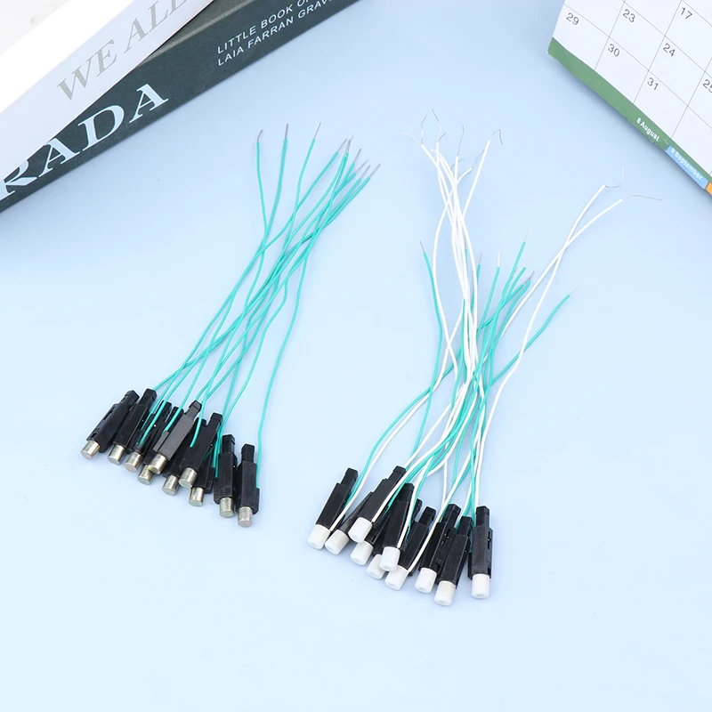 10Pcs Piezoelectric Fire Wire Copper Cap Electronic Igniter Spray Lighter Stove Replacement Parts Piezoelectric Accessories